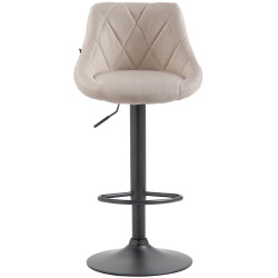 Barhocker Lazio Stoff schwarz