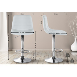 Barhocker Lex Kunstleder Chrom
