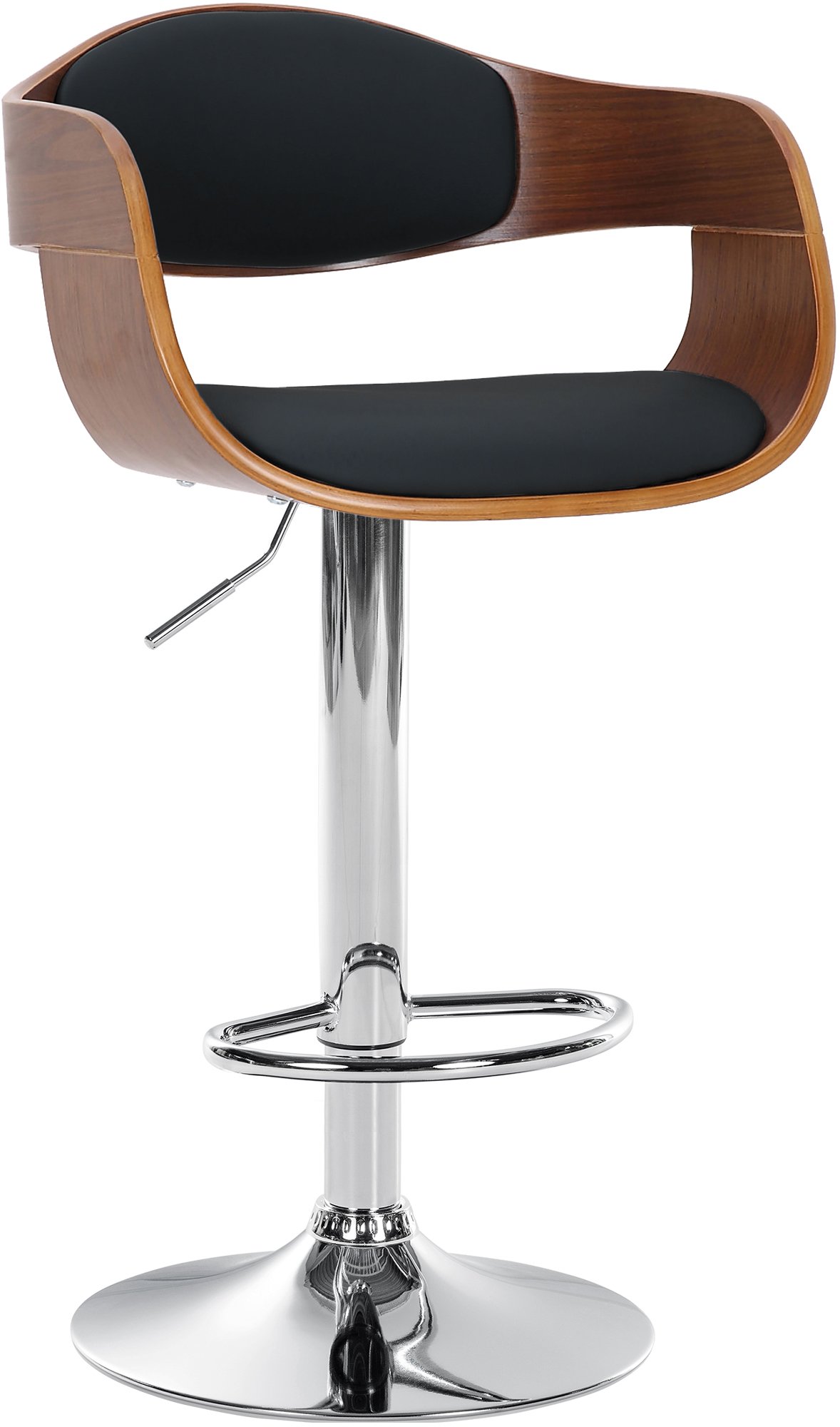 Taburete de bar Kingston — Nogal/negro