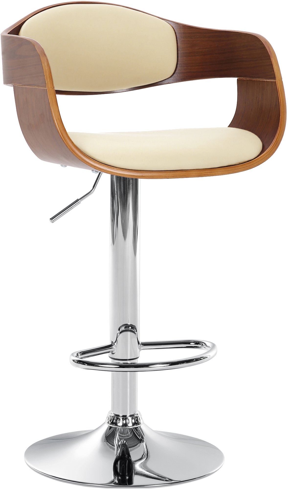 Taburete de bar Kingston — Nogal/crema